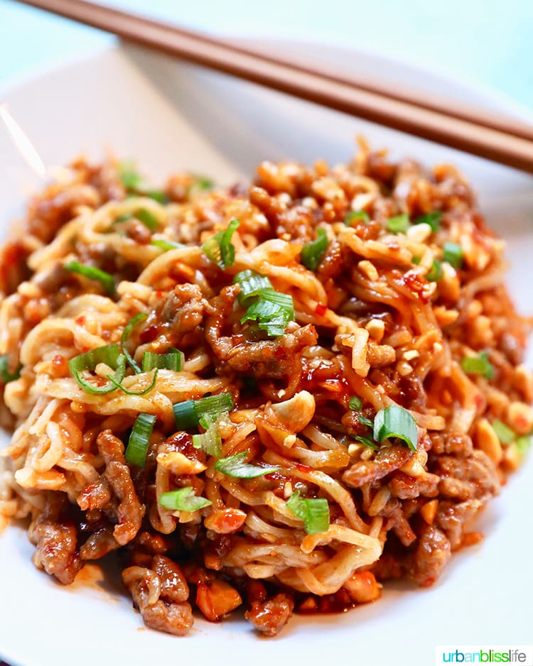 Pork and Peanut Dragon Noodles