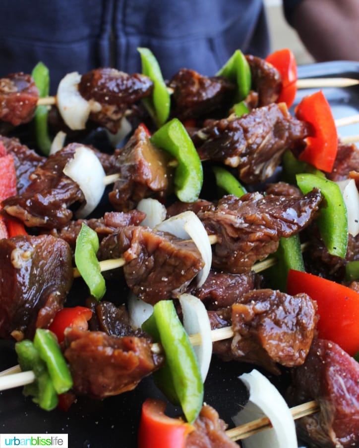 beef BBQ kabobs