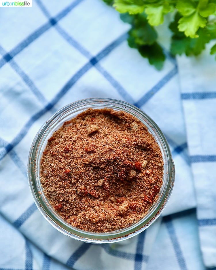 jar of homemade bbq seasoning recipe