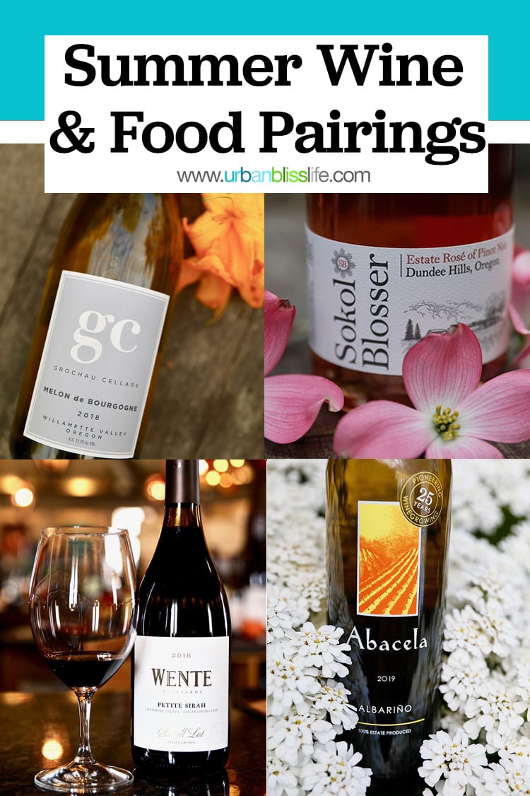 summer wine and food pairings 2020