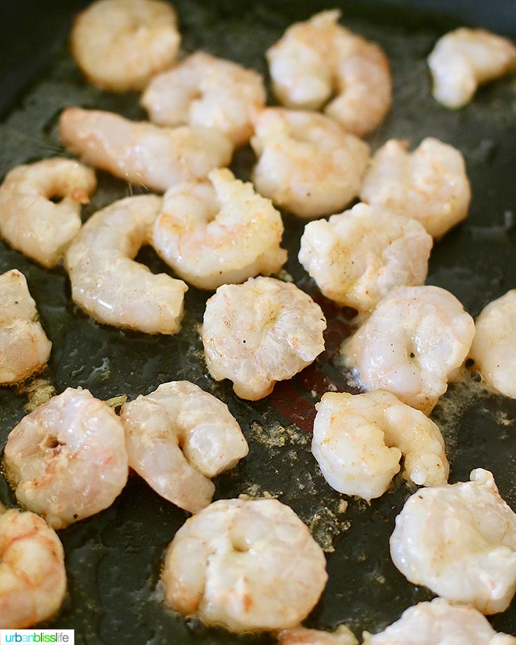 shrimp cooking