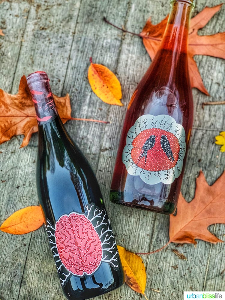 Art + Science bottles of sparkling PetNat Pinot Noir a sparkling rosé