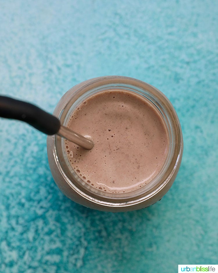 chocolate post workout shake