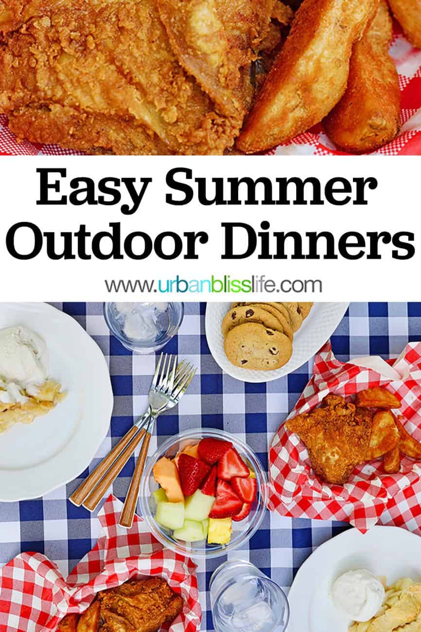 Easy Summer Outdoor Dinners main graphic
