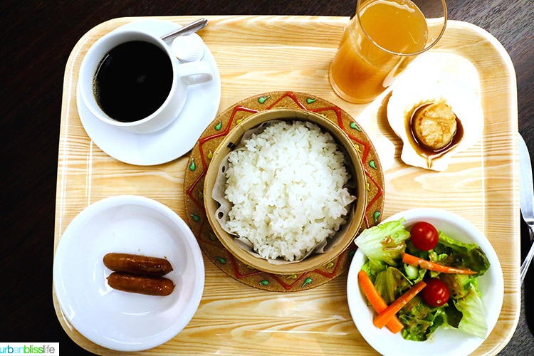 traditional Japanese & Western breakfast at Hotel Jogakura