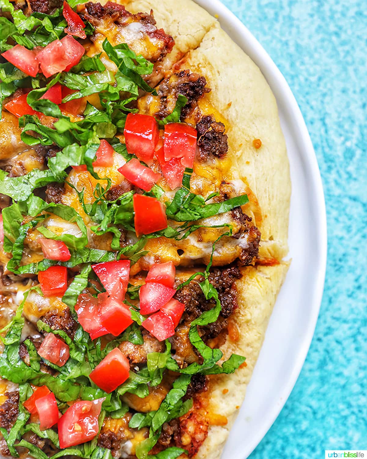 homemade taco pizza