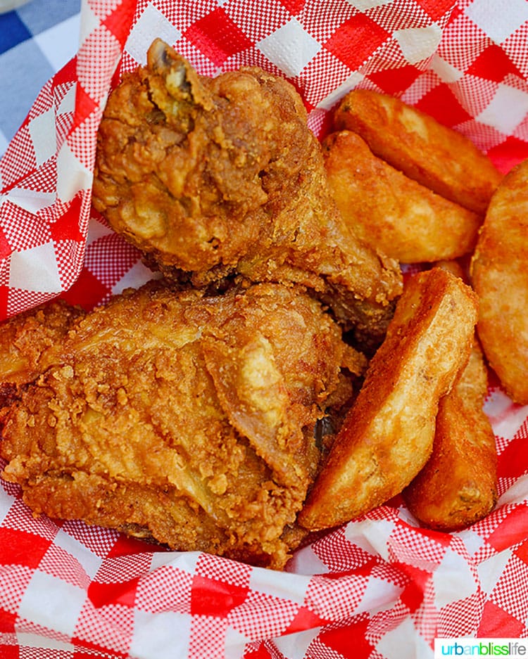 fried chicken and jo jos
