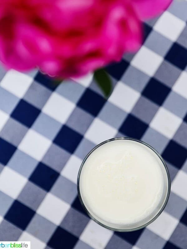 ultra-filtered milk in a glass
