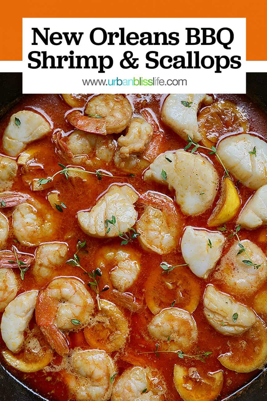 New Orleans-style BBQ Shrimp & Scallops