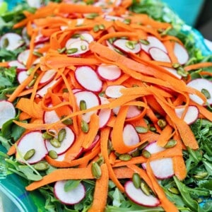 carrot radish arugula salad
