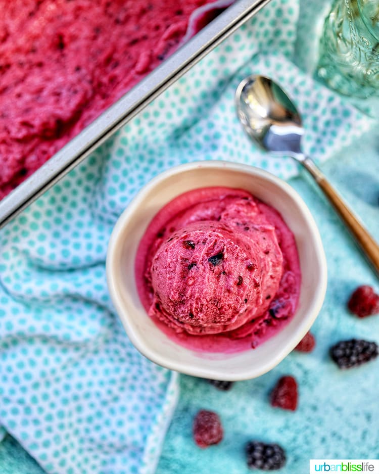 Dairy-Free Mixed Berry Ice Cream