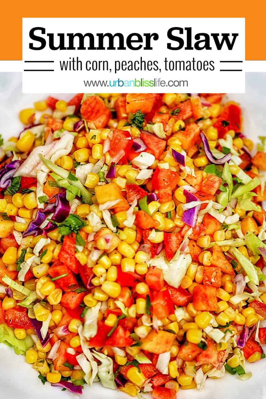Summer Slaw main graphic with orange