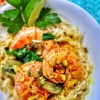 Coconut Curry Shrimp and Mushrooms