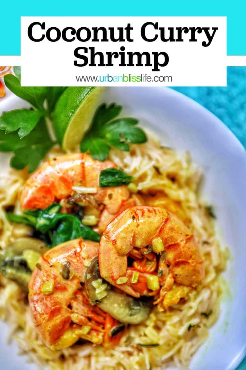 graphic for Coconut Curry Shrimp and Mushrooms