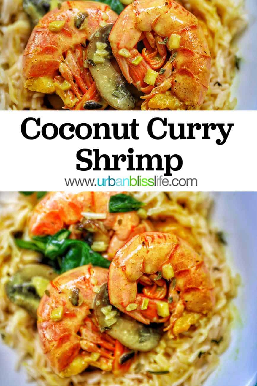 Coconut Curry Shrimp and Mushrooms