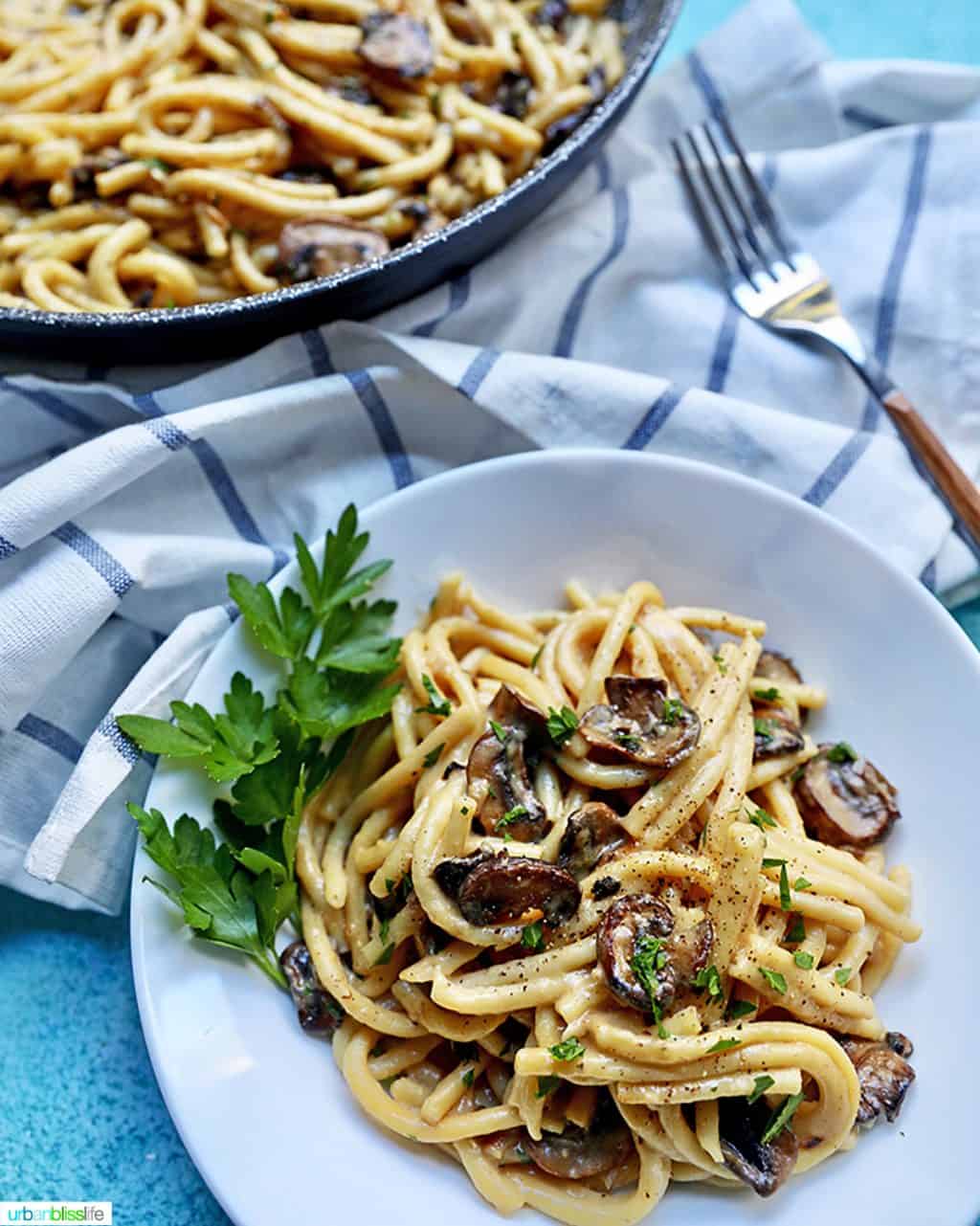 Creamy Pasta with Crispy Mushrooms FEATURE 3