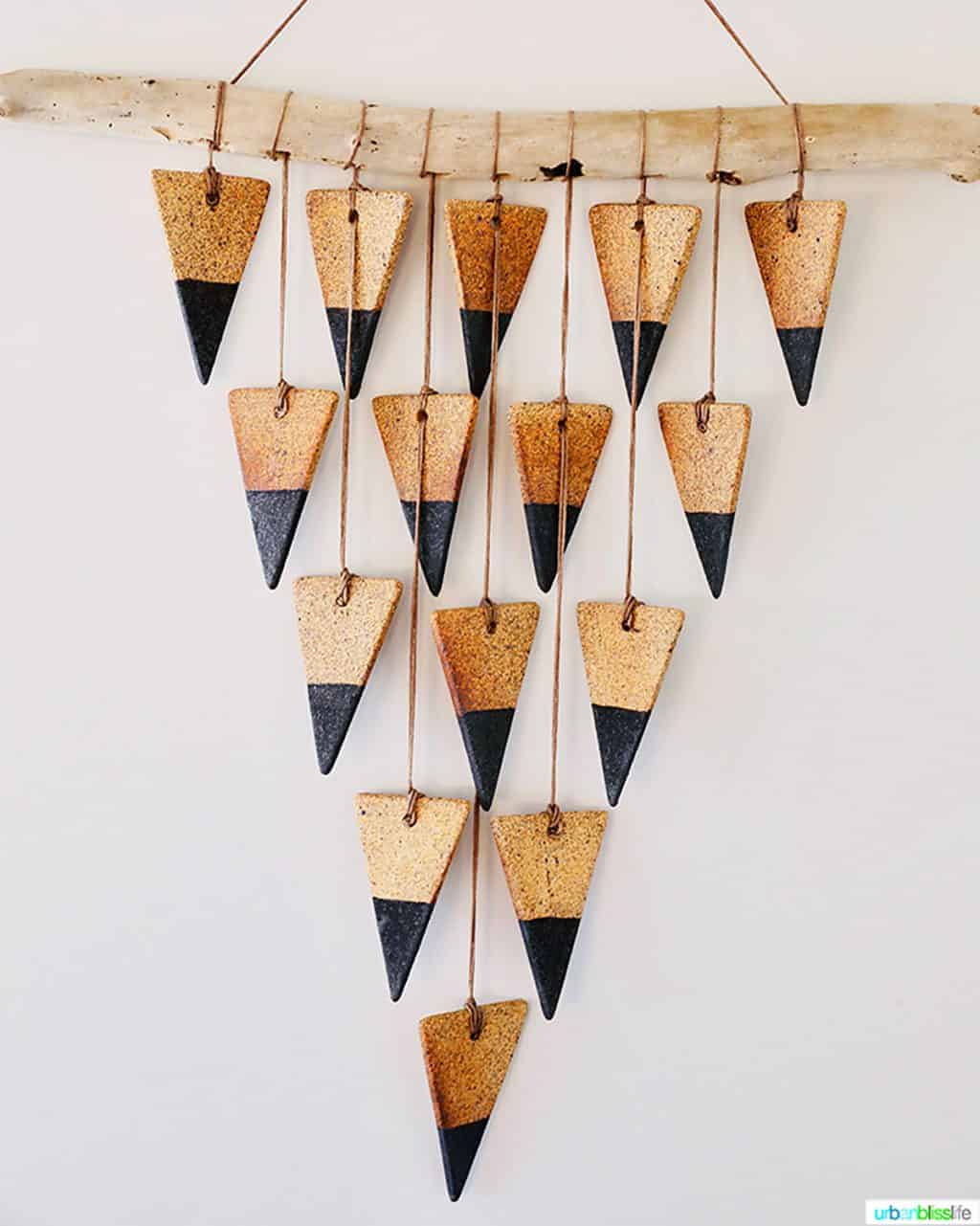 cool triangle wall hanging in the vintages mansion airstream