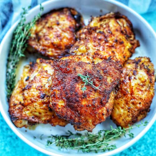 feature photo if air fryer paprika chicken