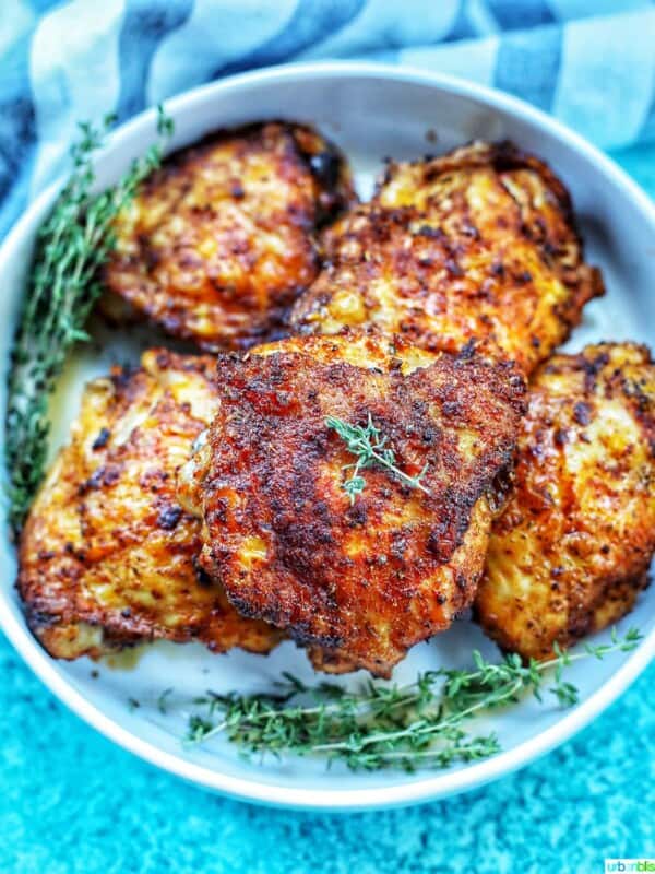 feature photo if air fryer paprika chicken