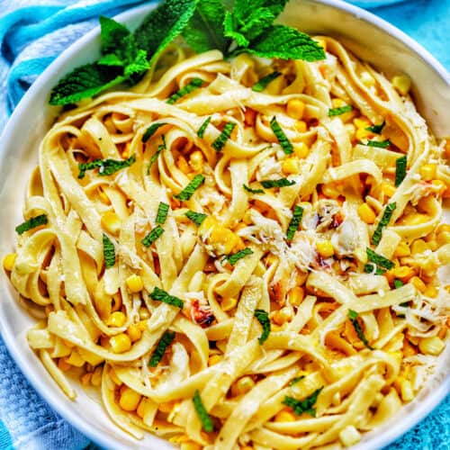 creamy crab pasta