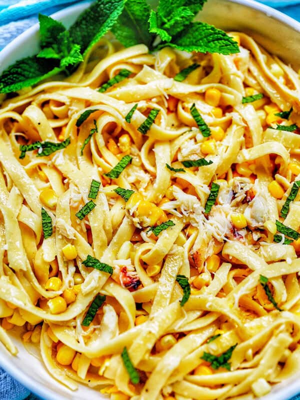 creamy crab pasta