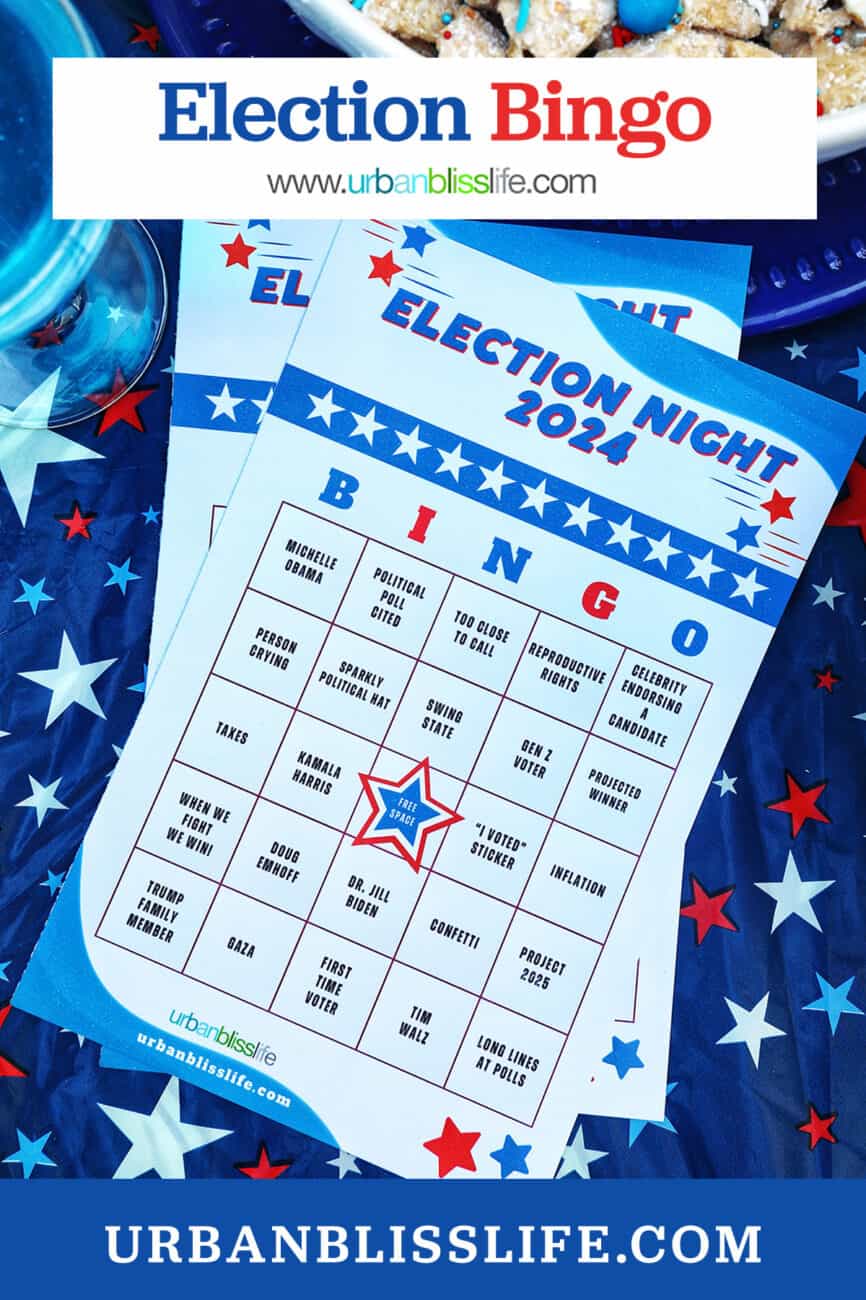 election bingo cards with title text overlay.