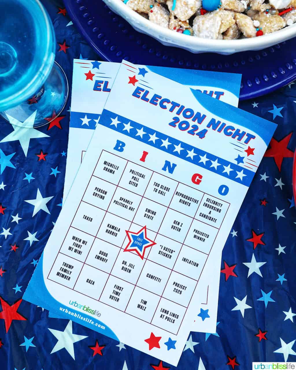 election bingo cards