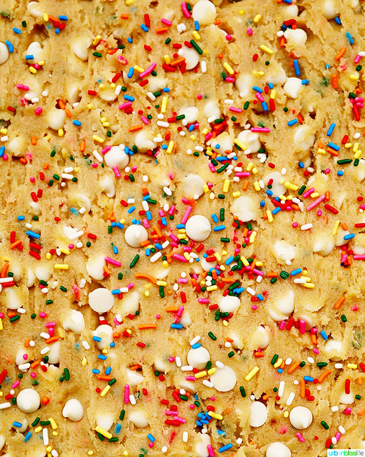 Funfetti Cookie Bar dough