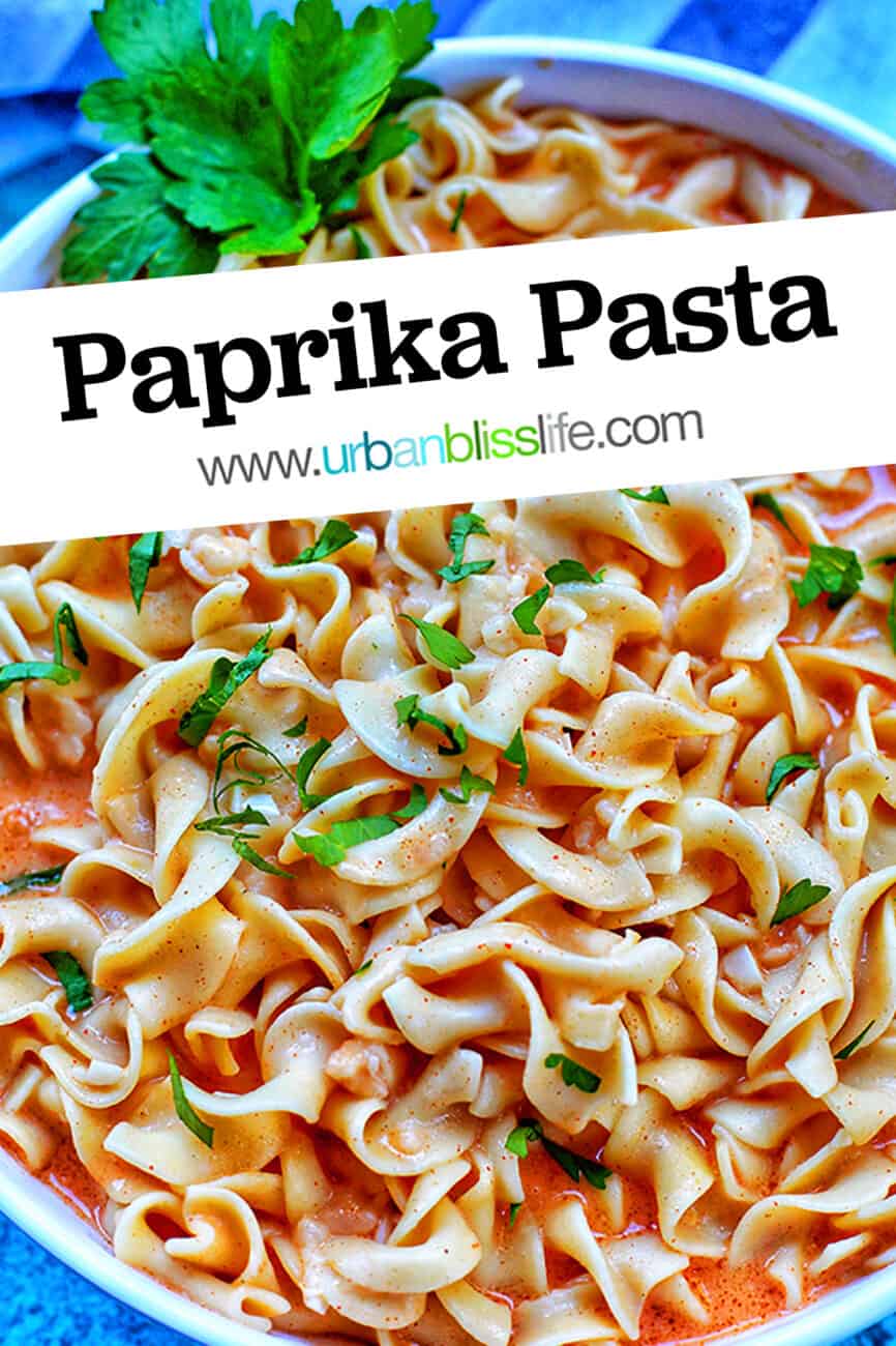 paprika pasta with title text