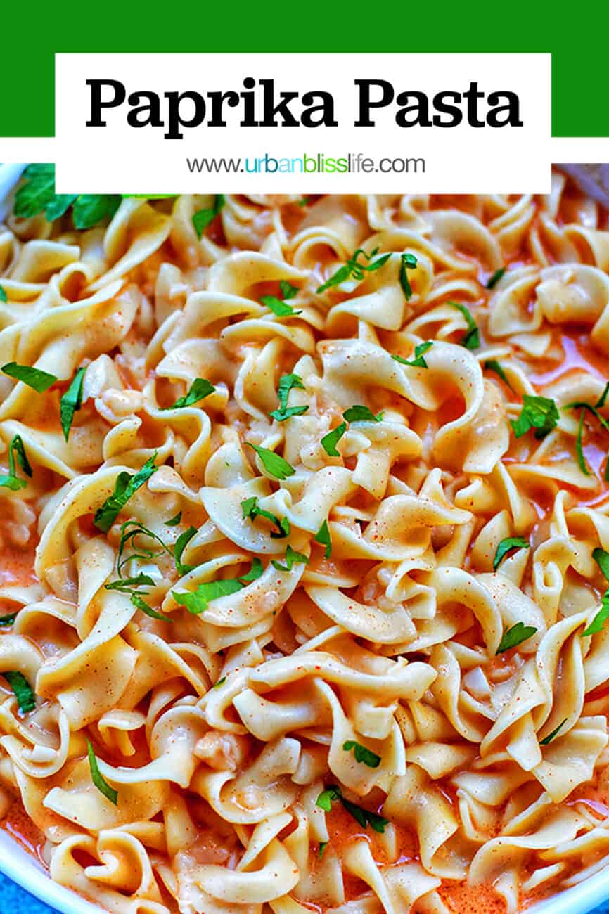 paprika pasta with title text