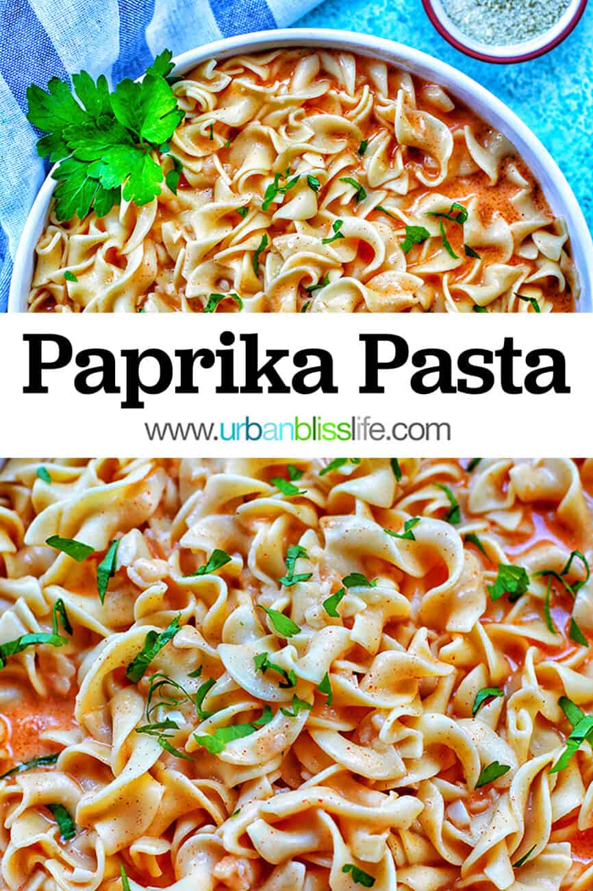 paprika pasta with title text