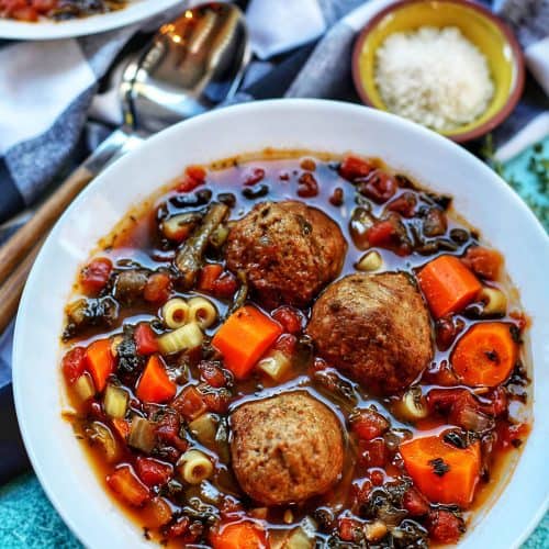 Slow Cooker Meatball Soup