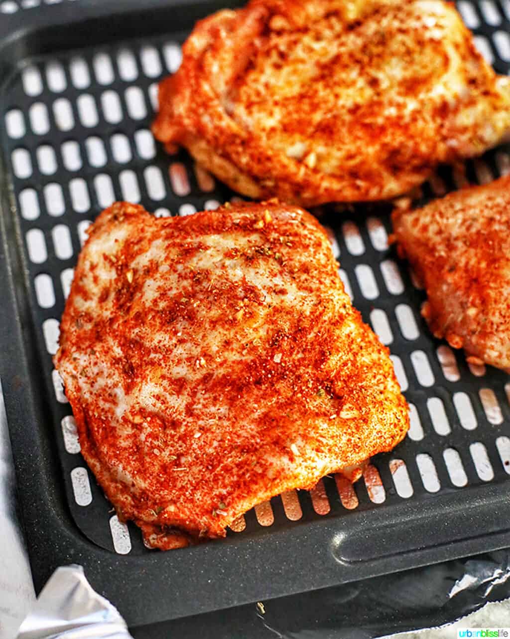 air fryer paprika chicken on trays
