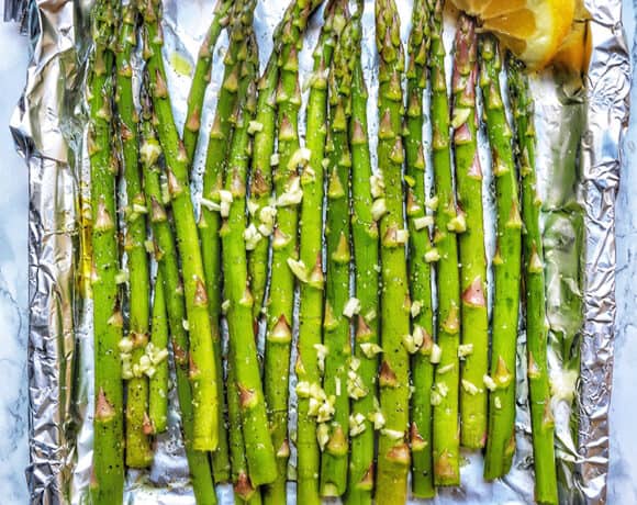 garlic lemon asparagus