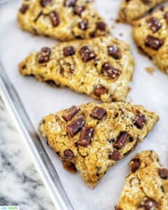 mocha chocolate chip scones