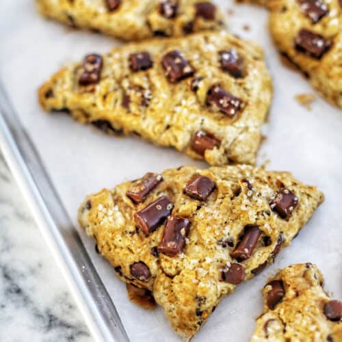 mocha chocolate chip scones