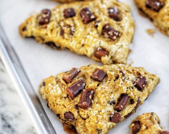 mocha chocolate chip scones