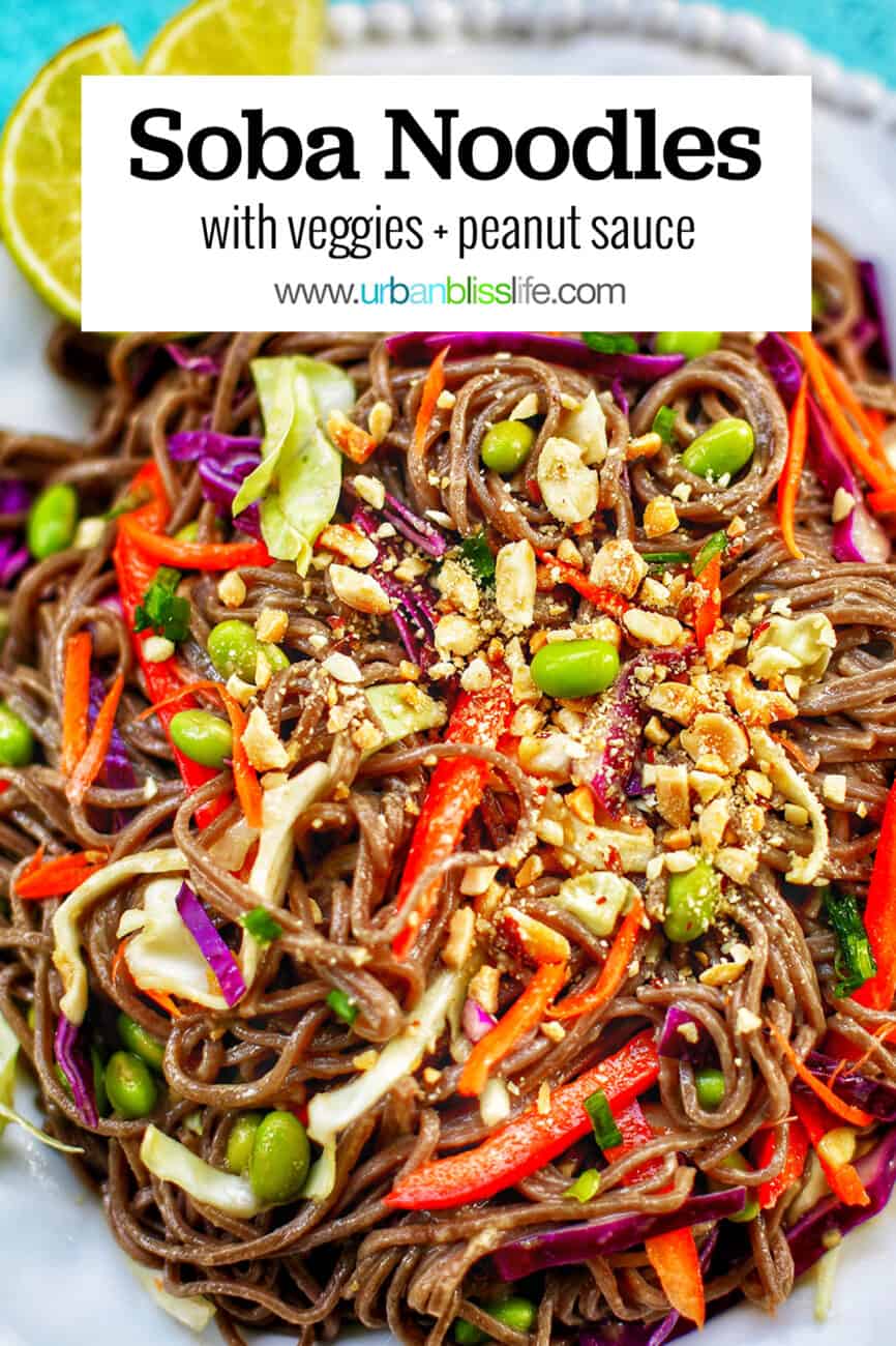 Soba Noodles with title text