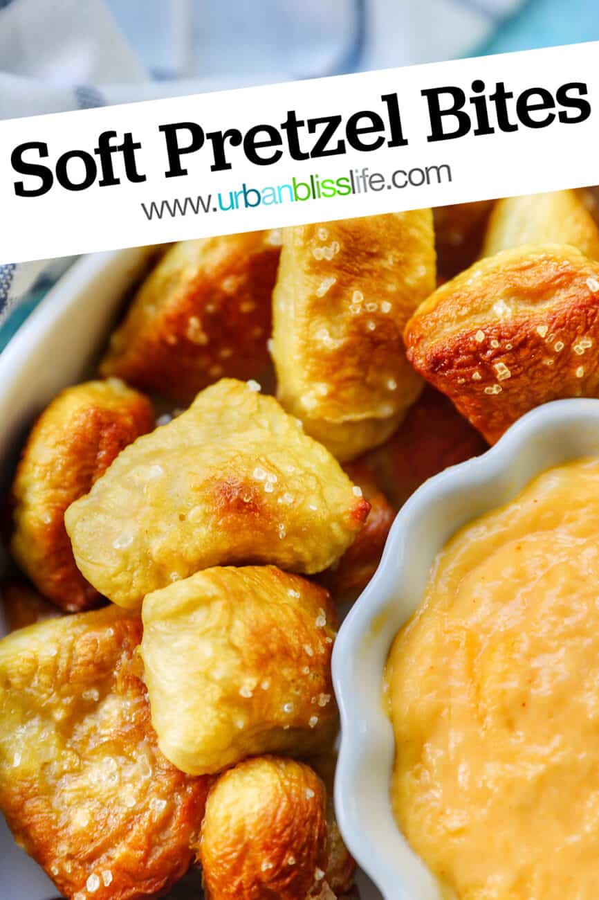 soft pretzel bites with title text