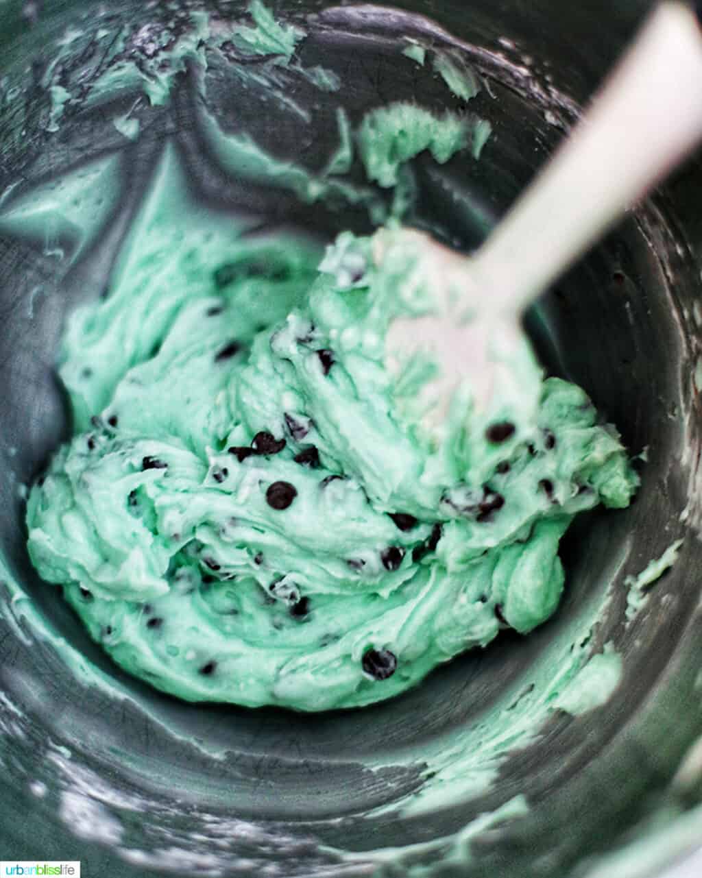 mint chocolate chip frosting