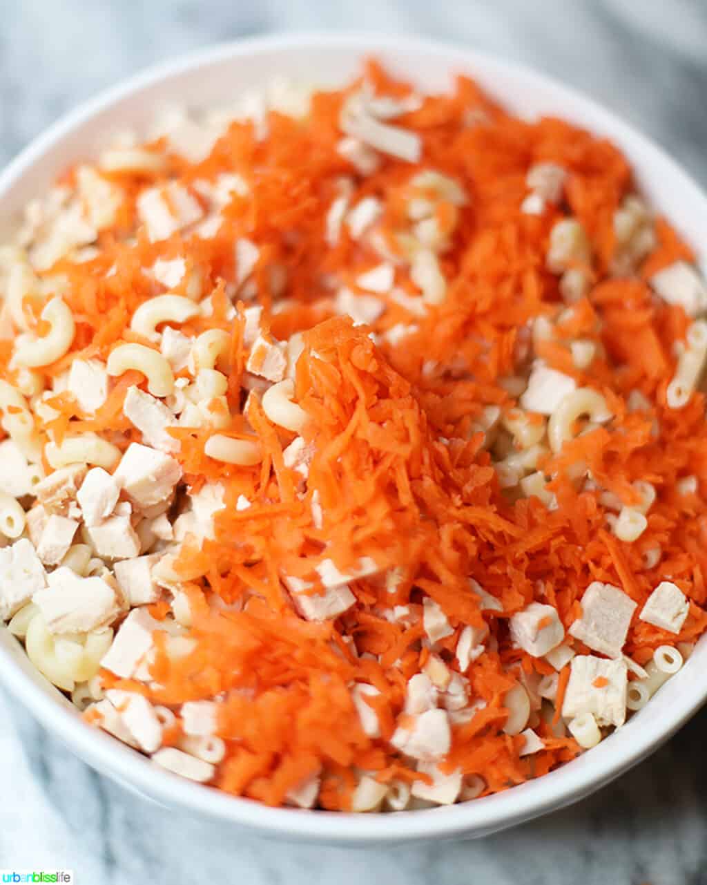 Filipino Macaroni Salad carrots