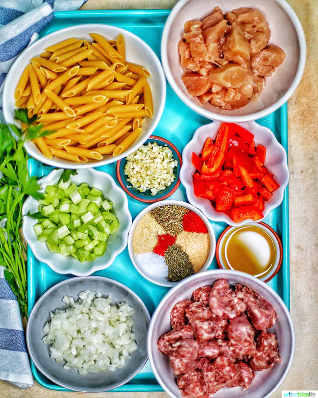 ingredients for cajun chicken pasta