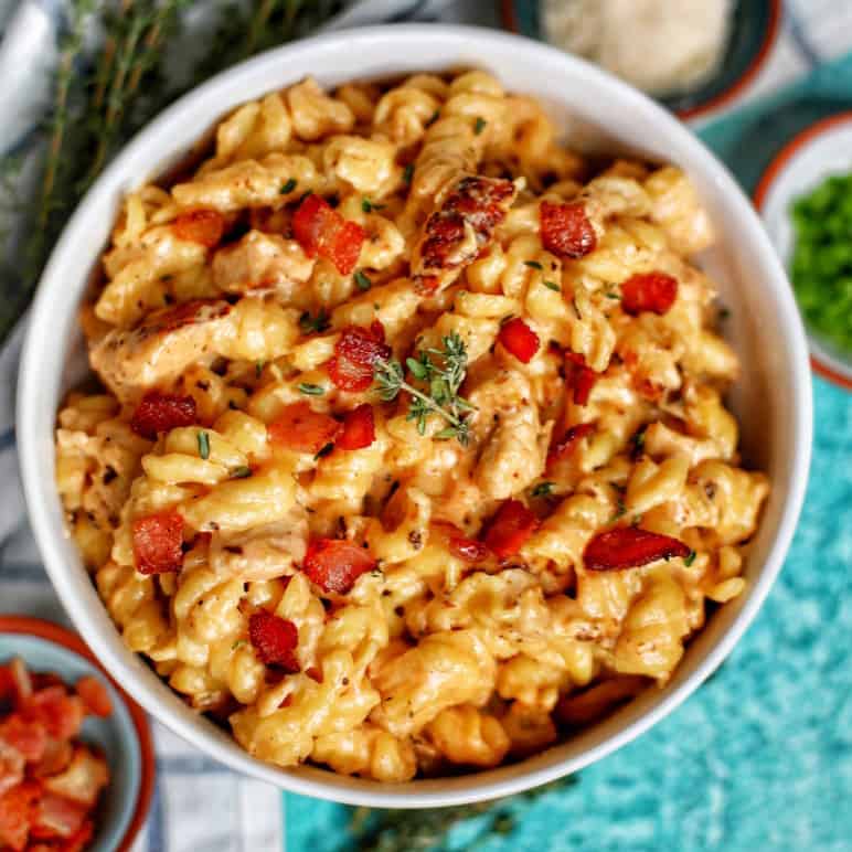 chicken bacon ranch pasta
