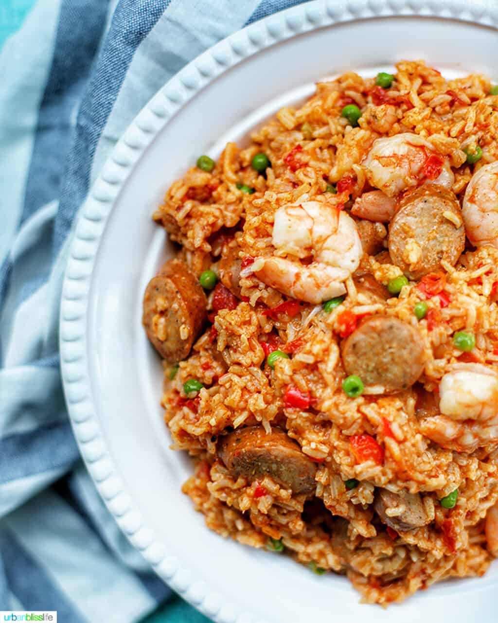 half side of seafood jambalaya