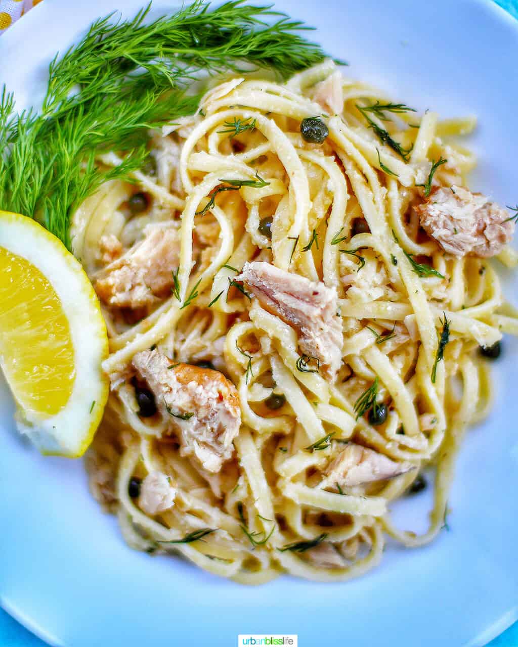 bowl of tuna pasta