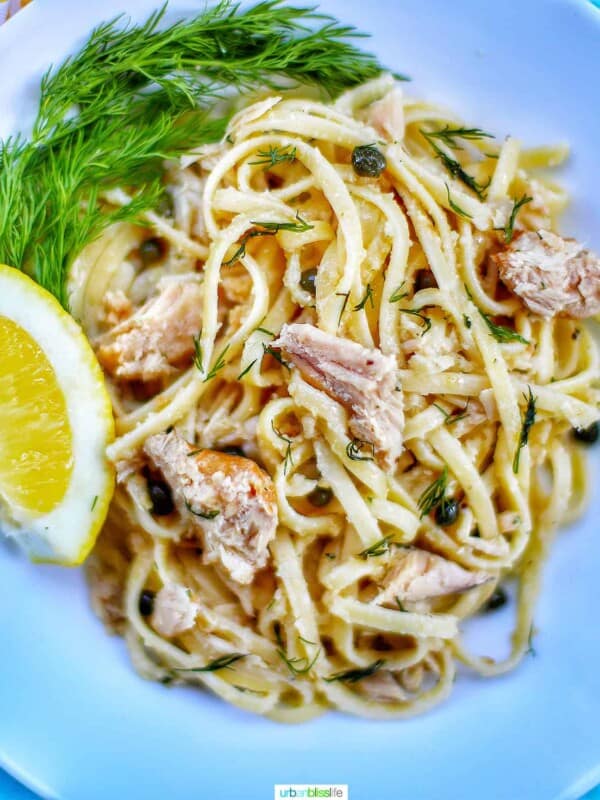 bowl of tuna pasta