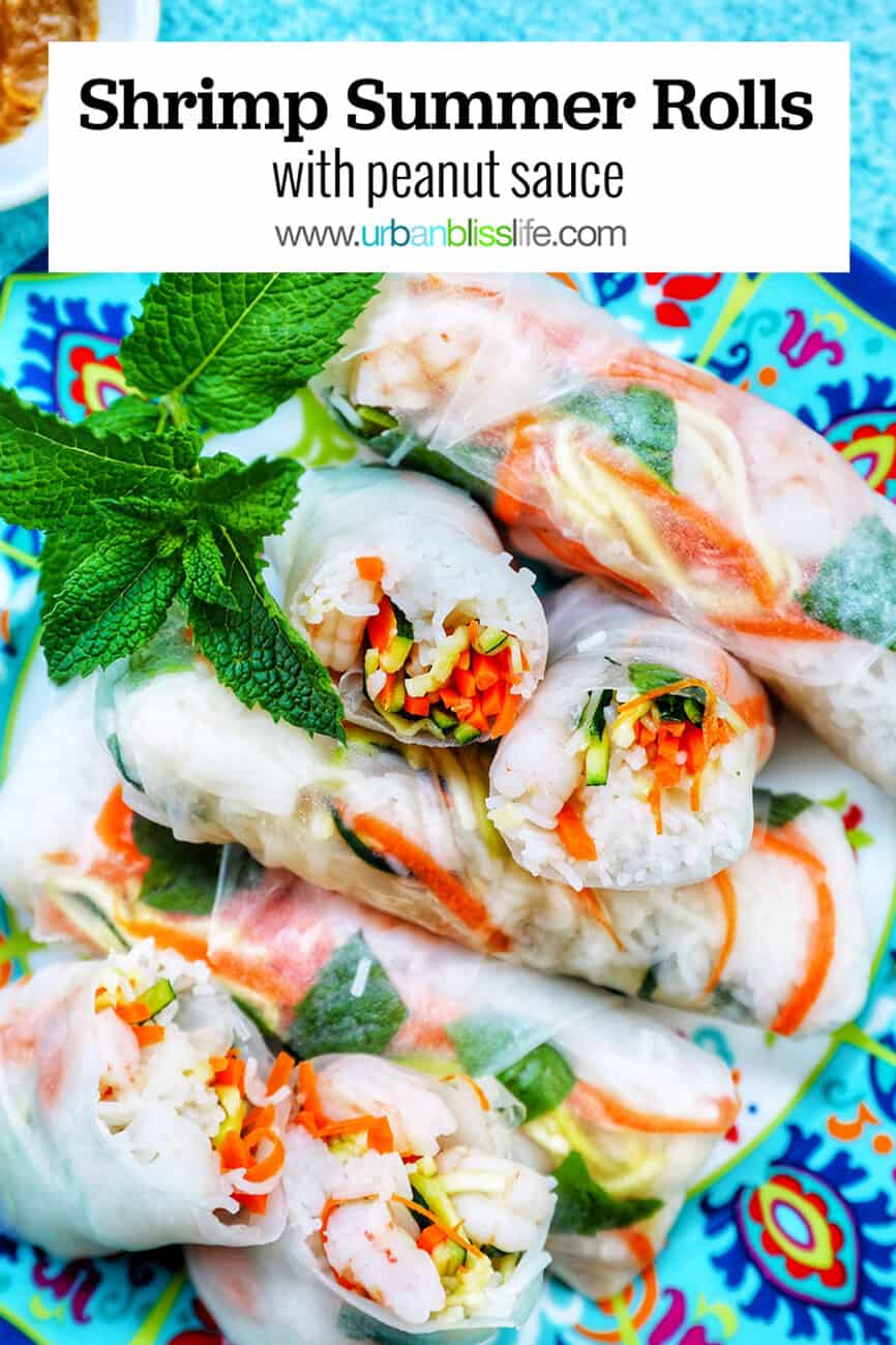 shrimp summer rolls with text