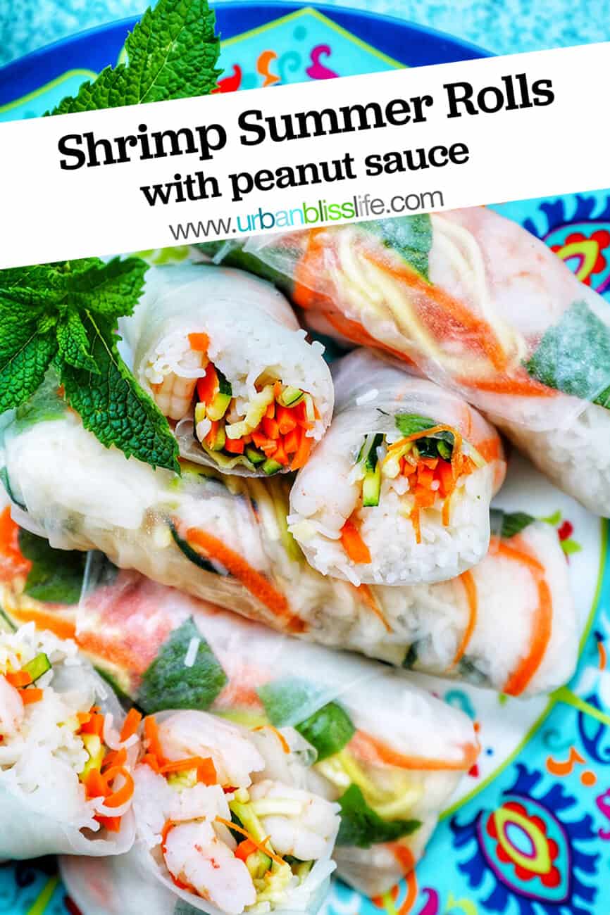 shrimp summer rolls with text