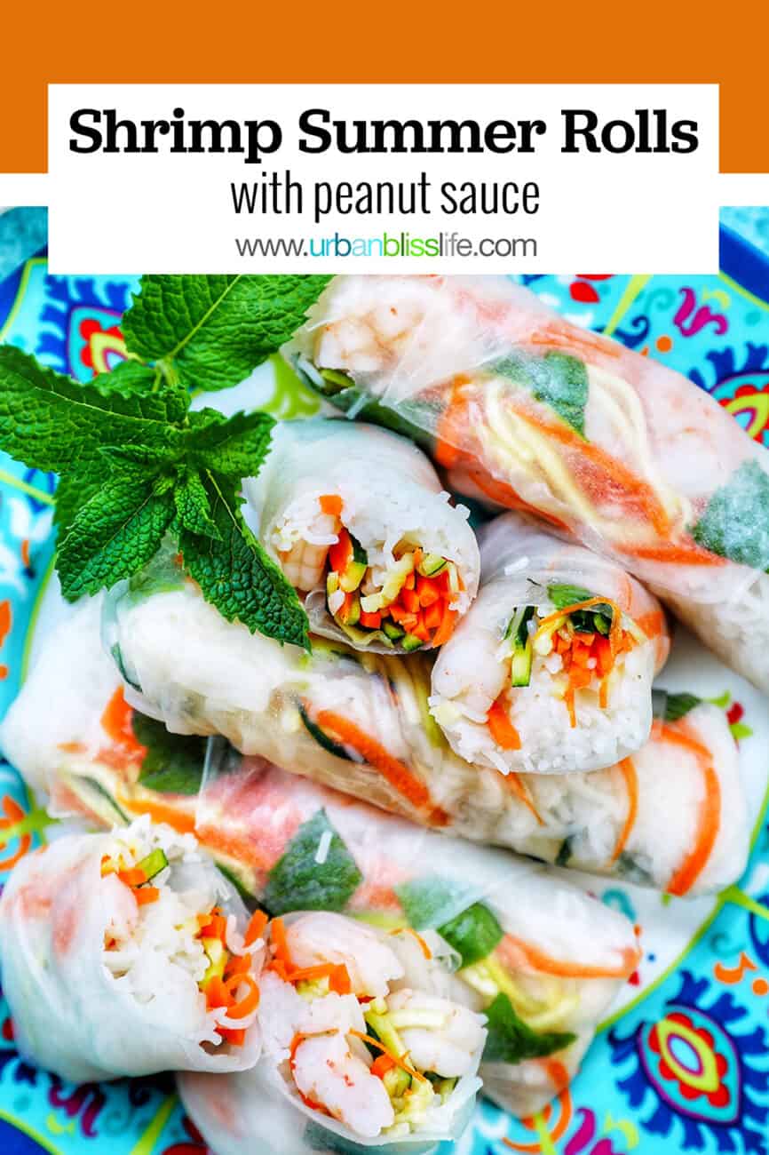 shrimp summer rolls with text