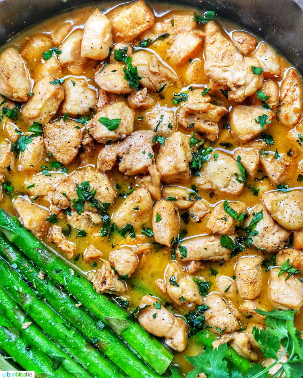 soy garlic butter chicken bites